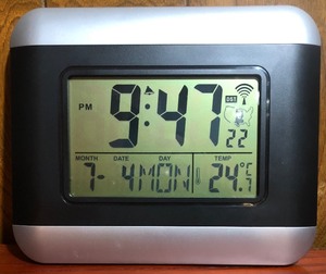lot 213 image: Infiniti Group Intl Model No.99414 DST Multi-Function Hanging Digital ClockAlarmDayDateTemperature&nbsp