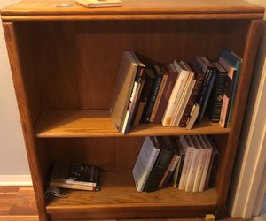 lot 235 image: 2 Tiered Book Shelf wContents&nbsp36x 33x 10&nbsp