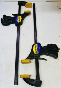 lot 144 image: LOT OF 2 - 18 455mm QUICK-GRIP BAR CLAMP #00518