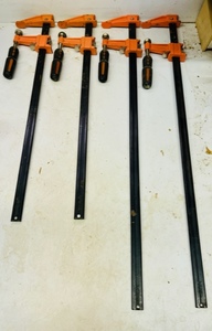 lot 148 image: TWO 18 and TWO 24 BAR CLAMPS