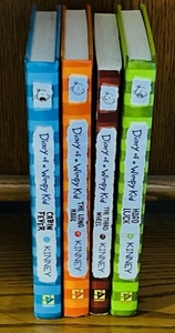 lot 200 image: 4 HARDBACK &amp PAPERBACK NOVELS of DIARY of WIMPY KID by JEFF KINNY