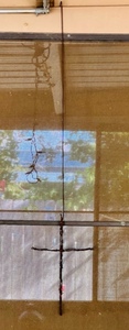 lot 203 image: 15x 10 HAND-CRAFTED HANGING BARBED WIRE CROSS&nbsp