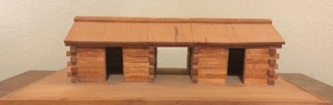 lot 71 image: 18x 11x 15 HAND-CRAFTED LOG CABIN