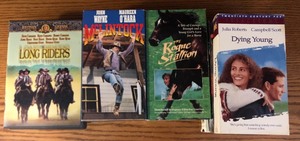 lot 158 image: LOT OF NEW &amp USED VCR TAPES &amp DVDs - MAINLY WESTERNS
