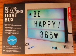 lot 180 image: COLOR-CHANGING LIGHT BOX