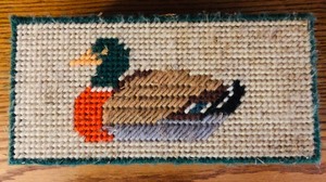 lot 181 image: VINTAGE DECORATIVE DUCK BRICK DOOR STOP