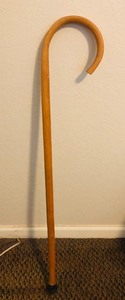 lot 204 image: VINTAGE 35 WOODEN WALKING CANE&nbsp