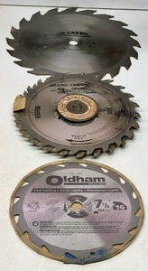 lot 224 image: 4 ASSORTED NEW &amp USED SAW BLADES