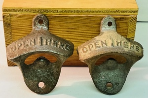 lot 271 image: 2 VINTAGE WALL-HANGING BOTTLE OPENERS