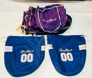 lot 294 image: LOT OF 9 CROWN ROYAL BAGS