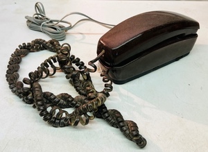 lot 306 image: VINTAGE BROWN SEARS PUSH BUTTON PHONE SR2000 SERIES