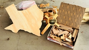 lot 318 image: UNFINISHED WOOD PROJECTS - IN NEED OF WOOD WORKER