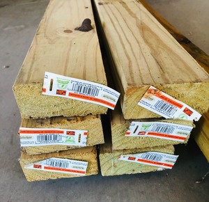 lot 241 image: SIX 2x 4x 12 and ONE 2x 4x 14 LUMBER