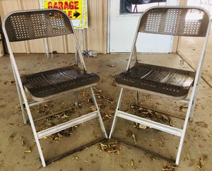 lot 248 image: 30 ALL METAL VINTAGE LAWN CHAIRS