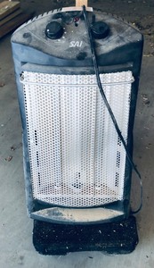 lot 266 image: SAI HEATER ON ROLLING DOLLY