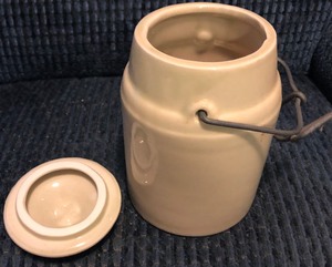 lot 78 image: ANTIQUE THE WEIR STONEWARE CROCK 1901