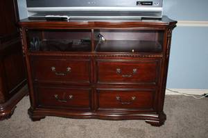 lot 70 image: Display Cabinet with 4 Drawers and 2 open shelves as shown, contents not included