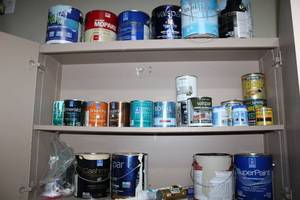 lot 86 image: Used Paint and Stain Cans