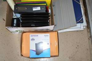 lot 101 image: Office Supplies Router, Envelopes, Paper Sorter, Binders