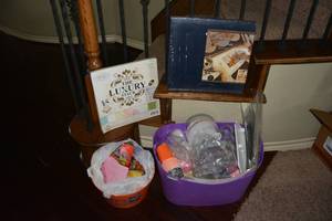 lot 196 image: Scrapbooking Album and Paper (unopened), Halloween and Party cups, napkins, etc.
