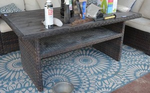 lot 202 image: Patio Table Only, Contents not Included