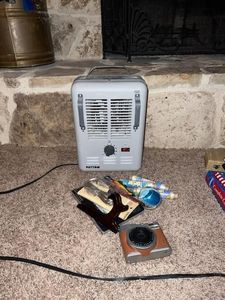 lot 214 image: Space Heater, Vintage Camera,