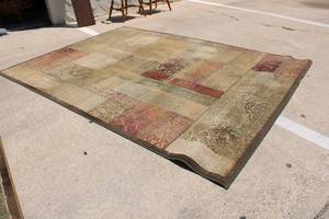 lot 20 image: Sphinx Area Rug, 68 x 9ft., Burgundy, olive green and brown colors (matches lot 21)