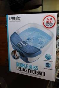 lot 23 image: Homedics Bubble Bliss Deluxe Footbath