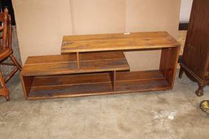 lot 31 image: Carrasco Solid Wood TV Stand - 60W x 15D x 23Tall