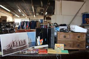 lot 40 image: Misc. Lot Vintage Photos, Postcard, Briefcase and More