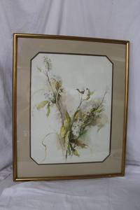 lot 98 image: Framed Watercolor Print by Ernest Heidersdorf, 25W x 31Tall