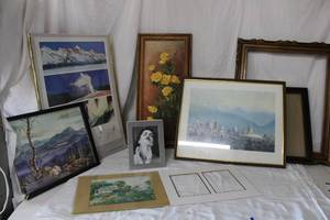 lot 103 image: Misc. Wall Art and frames, see pictures