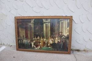 lot 87 image: Large Framed Print of The Coronation of Queen Elizabeth, 5Ft.W x 40Tall