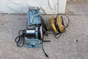 lot 139 image: Black&Decker 7-14 Circular Saw, Delta 4 Belt Sander