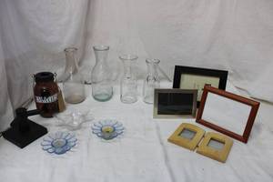 lot 177 image: Home Dcor Lot Photo Frames, Carafes, Tealight Candle Holders and More