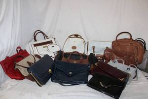 lot 182 image: Purses and Clutches (Some are Genuine Leather)