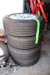 lot 203 image: Set of 4 Michelin Tires - P24560 R18 - Tread is Only Slightly Used