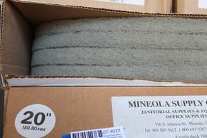 lot 223 image: 2 Boxes of Industrial Grey Cleaner Pads - 20, 4 per Box