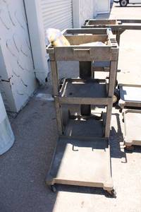 lot 239 image: Pair of Janitor Carts with Yellow Bag
