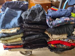 lot 31 image: Womens Clothes - Size 6-8 mostly Pants, Skirts, a few Sweaters