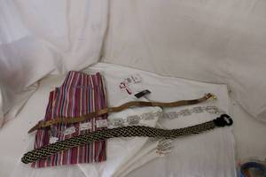 lot 48 image: Womens Pants and Belts - Ruby Rd White Capri Size 6P still has tags, Telluride Multistripe Size 6