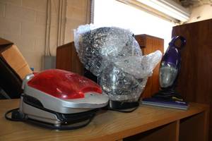 lot 85 image: George Foreman Grill, Black & Decker Coffee Maker, Euroflex Mini Vacuum Cleaner Model H055