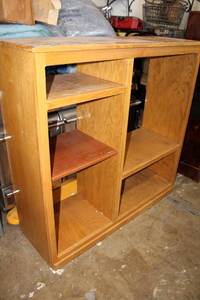 lot 54 image: Wooden Display Cabinet