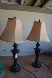lot 227 image: Pair of Table Lamps