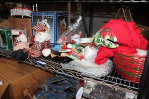 lot 119 image: Christmas Themed Lot Dishes, Figurines, and Decorations see pictures