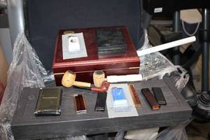 lot 123 image: Smoking Pipes and Lighters