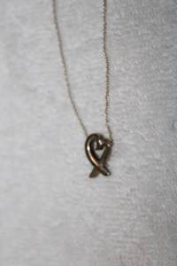 lot 235 image: Silver .925 Jewelry Necklace with inscription T&Co. 925 and Pendant with inscription T&Co. Paloma Picasso 925
