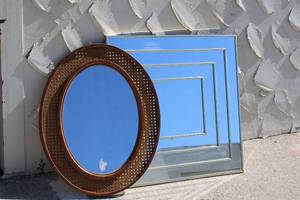 lot 240 image: Two Mid-Century Wall Mirrors
