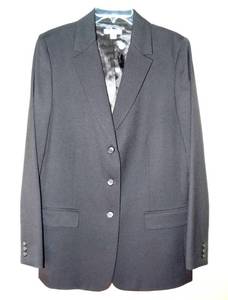 lot 17 image: PENDLETON BLACK BLAZER Ladies TALL 10 - American Made in USA