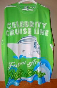 lot 34 image: CELEBRITY CRUISE LINES NUTTY BUDDIES FESTIVAL AT SEA TEE - SIZE 2XL